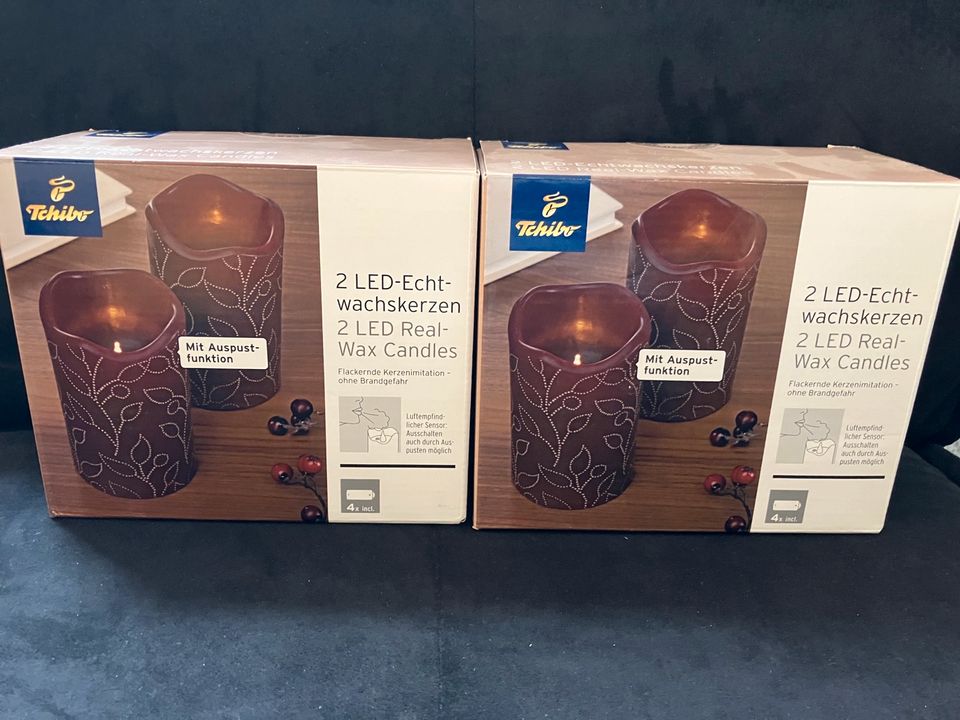 LED Echtwachskerzen Original verpackt in Hatten