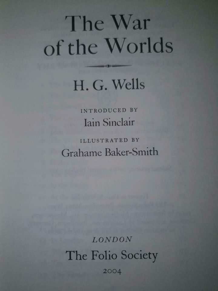 FOLIO SOCIETY War of the Worlds - H. G. Wells in Mannheim