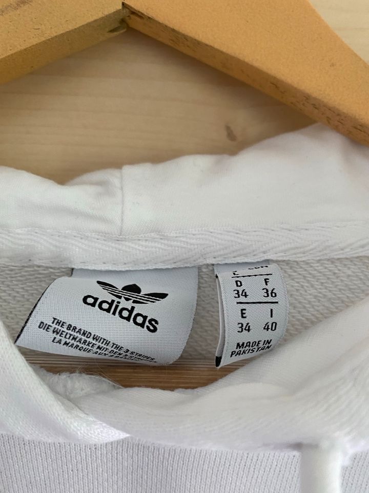 Adidas Pullover Weiß XS 34 Neu in Teunz
