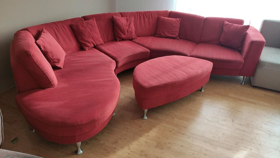 Couch Ecksofa Rot ca. 3,6m Couchgarnitur in Dortmund