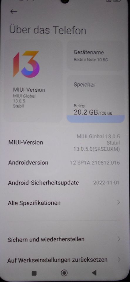 Redmi Note 10/ 5G Graphite Gray in Winsen (Luhe)