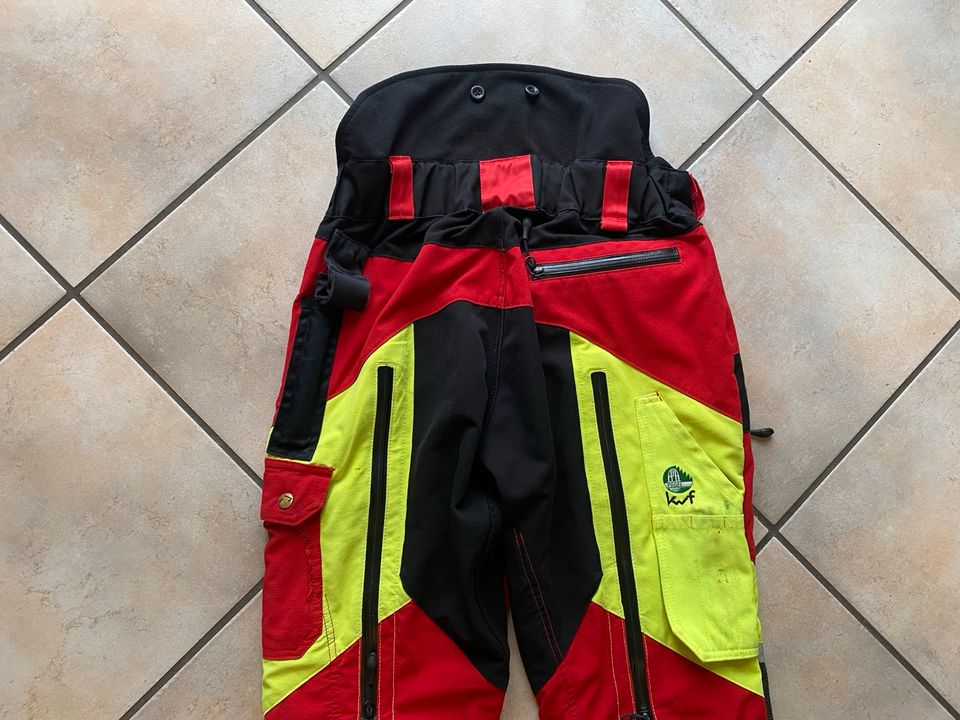 PSS X-Treme Air Schnittschutzhose, Class 1 KWF Größe 50 Rot Gelb in Hilzingen