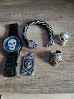 Totenkopf Uhr Ringe Armband Anhänger l Niedersachsen - Ganderkesee Vorschau