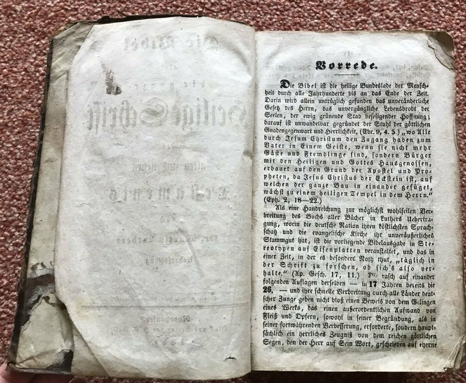 Die Bibel oder die ganze Heilige Schrift,1859, J.G.Müller in Hamburg