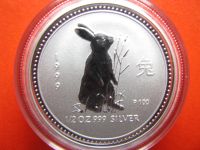 Australien Lunar I 1999 Hase 1 oz Silber stgl – sehr selten ! Eimsbüttel - Hamburg Eidelstedt Vorschau