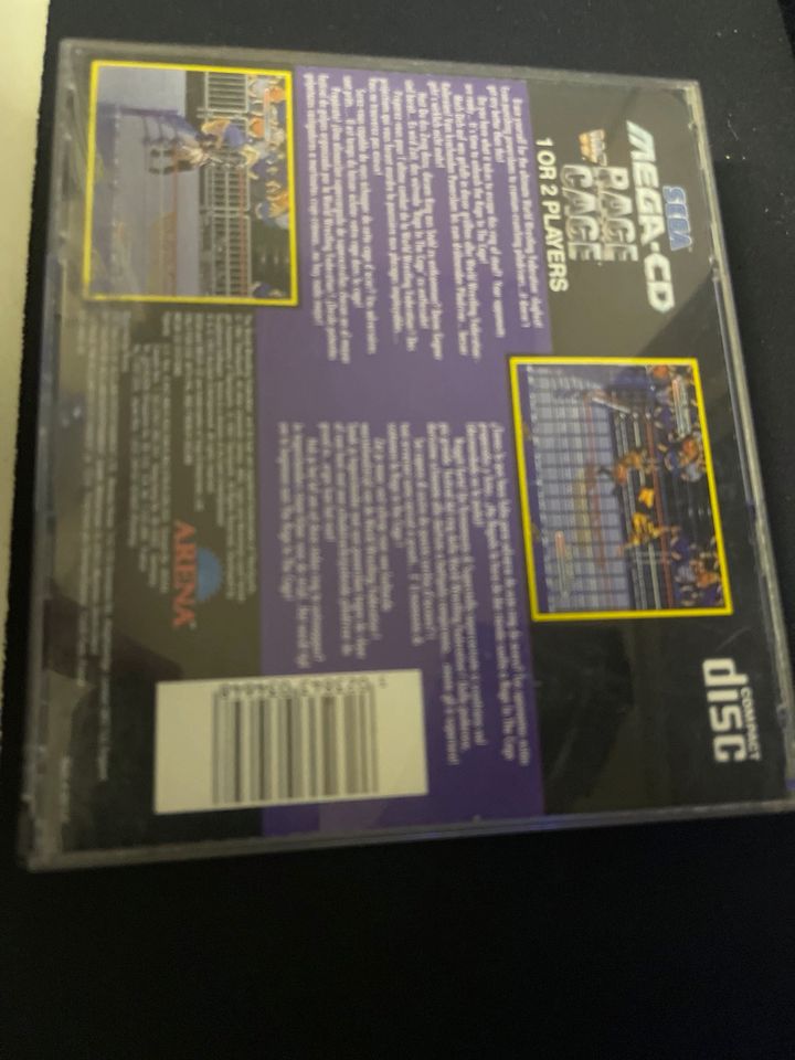Sega Mega CD Spiel Rage in the Cage WWF in Datteln