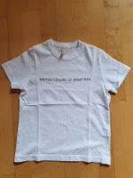 Schönes T-Shirt weiß von Benetton Gr. XS 110 Bayern - Steinsfeld Vorschau