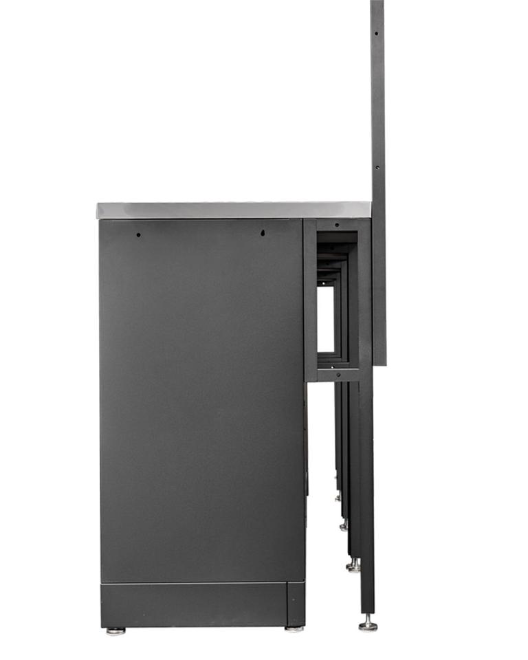 Werkzeugschrank Set - 136 cm Wandlänge, Werkstatt Set Schwarz in Großenkneten