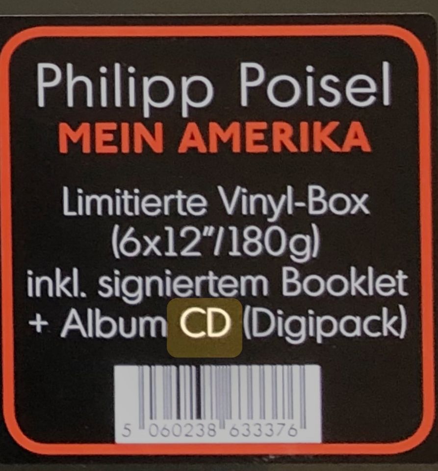 NEU OVP Album limitiert 6 LP   „Mein Amerika“  Philipp Poisel in Berlin