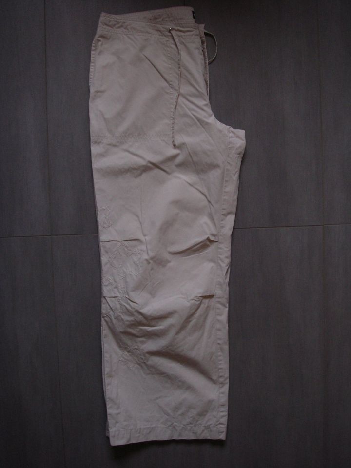 Cambio 3/4 Hose mit Stickerei Baumwolle Gr. 40 Stil: Culotte in Solms
