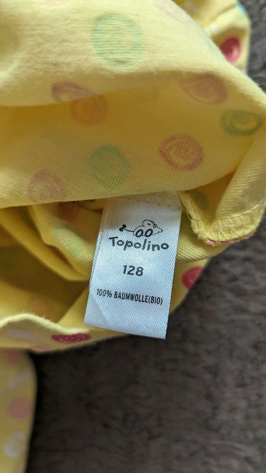 Mädchen Jumpsuit kurz Gr.128 neuwertig Topolino in Köthen (Anhalt)