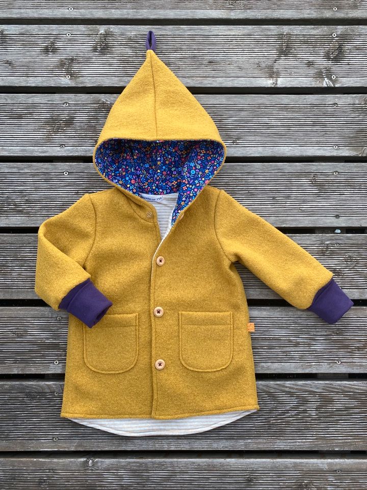 SALE -30% !! Etsy Walkjacke-Mantel Schurwolle Wizard of Yve in Arnstadt