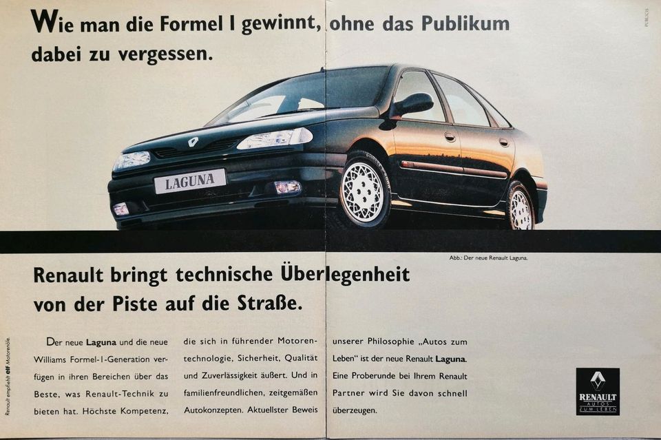 Renault Laguna Reklame Berichte 1,8 2,0 3,0 V6 RN RTI Grandtour in Hanau