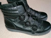 GABOR schwarzer Biker Stiefel Gr.9/43 Steam Punk Leder Niedersachsen - Stade Vorschau