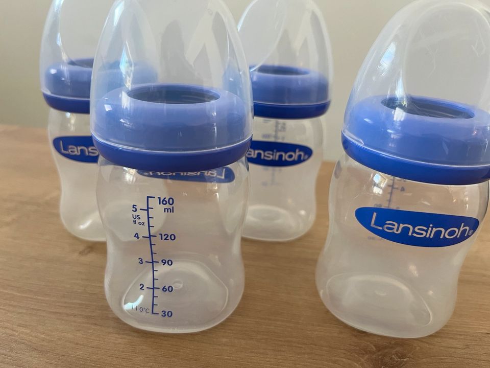 Baby Erstausstattung Fläschchen Flasche Marke Lansinoh 160 ml in Menden