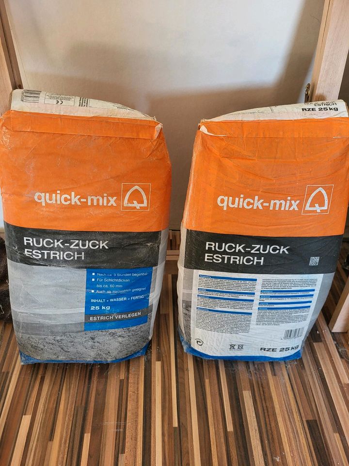 Estrich Ruck-zuck-Estrich quick-mix neu ungeöffnet 25 kg Beton in Niedenstein