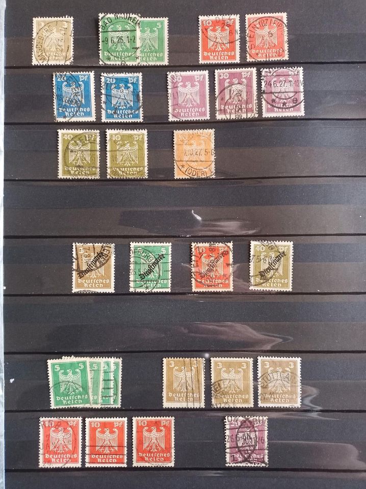 Briefmarken Deutsches Reich Bayern Sammlung Auflösung gestempelt in Bad Neustadt a.d. Saale