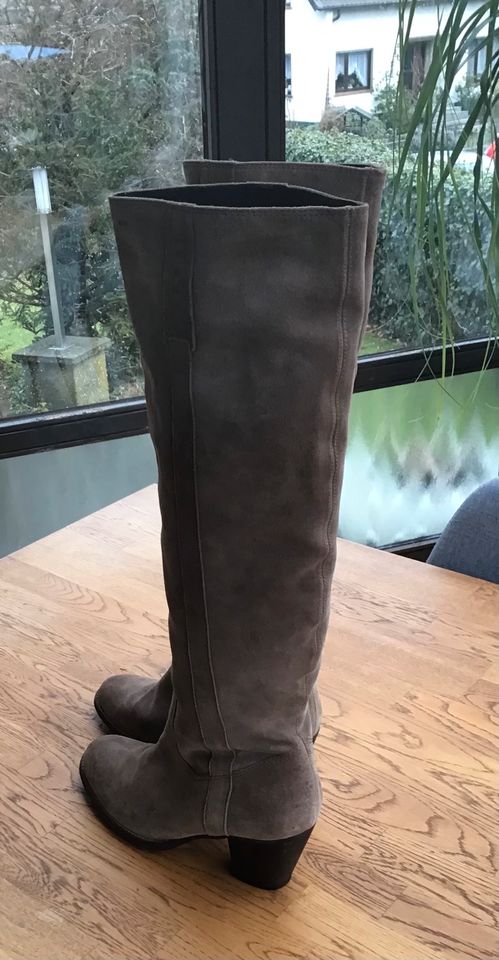 WILDLEDERSTIEFEL VON GEOX IN TAUPE/ BEIGE GR. 41 in Wachtberg