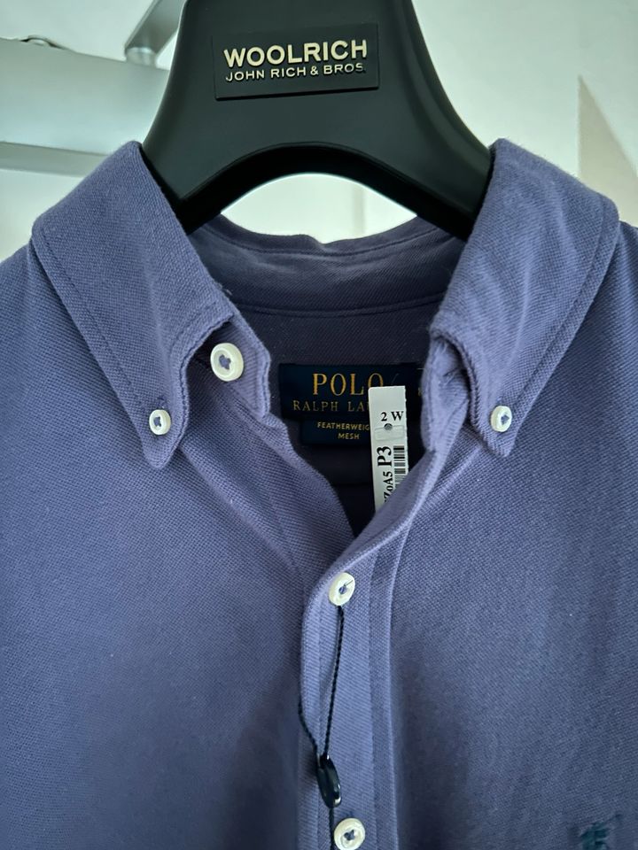 NEU Ralph Lauren Hemd Violett/bläulich Feigherweight Mesh in Essen