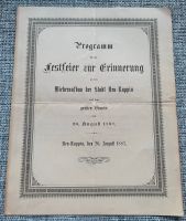 Altes Dokument Programm Wiederaufbau Stadt Neuruppin 1887 Niedersachsen - Vechelde Vorschau