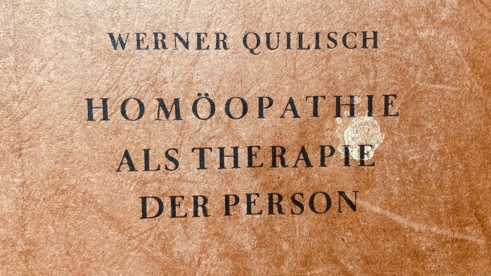 1949! • Homöopathie als Therapie der Person • Werner Quilisch in Frankfurt am Main