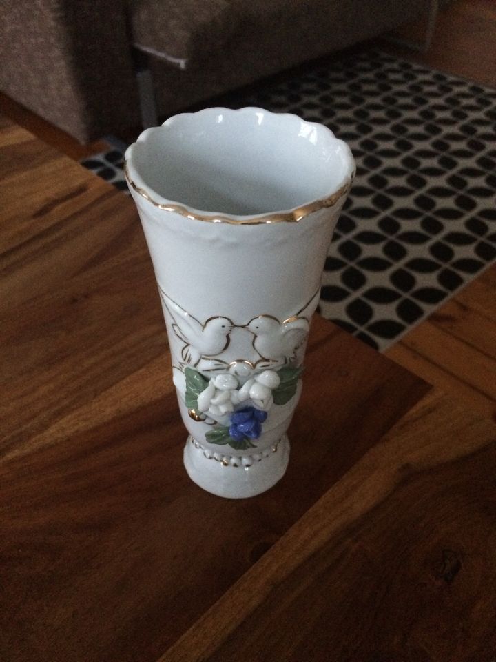 True Vintage vase Hochzeit / Tauben / Heirat / Wedding handmade in Berlin