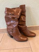 Damenstiefel Leder Gr. 37 Brandenburg - Teltow Vorschau