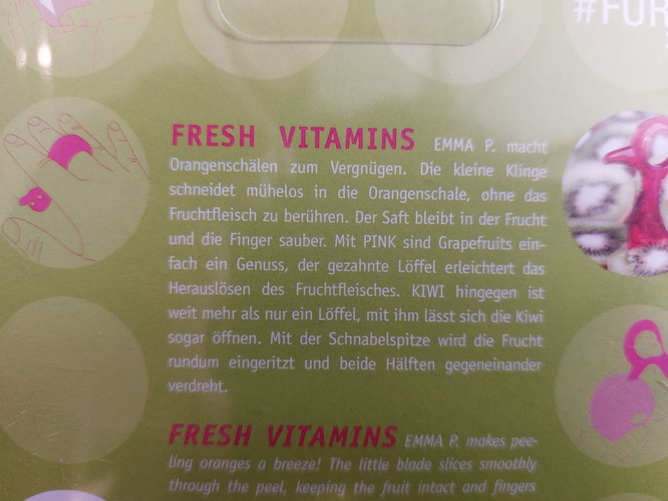 Koziol Fresh Vitamins, Obst Löffel, OVP in Obertraubling