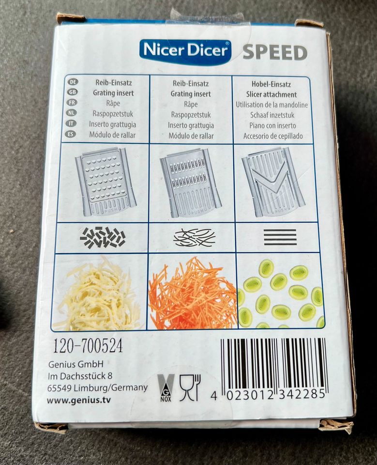 Nicer Dicer Speed Messerset Kräuterroller in Schildow