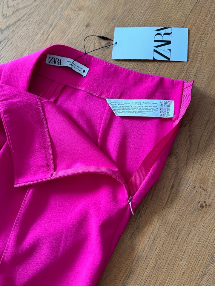 Zara Anzughose Damen magenta pink Gr. S in Neuss