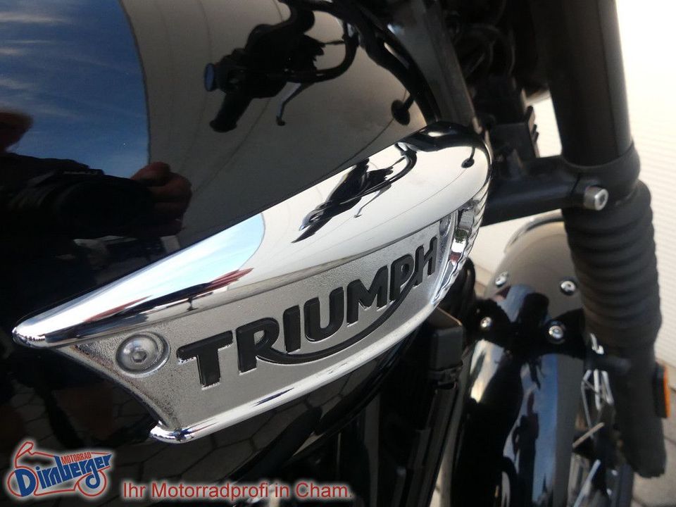 Triumph Bonneville T100 BLACK in Cham