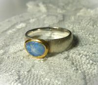 Ring Silber 925 Gold Opal München - Bogenhausen Vorschau