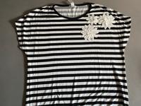 T Shirt Street one schwarz weiß Größe 42 mit Blumen Bayern - Aschaffenburg Vorschau