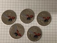 5 Euro Münzen Siebenpunkt Marienkäfer Münze 5 Stück Niedersachsen - Nörten-Hardenberg Vorschau