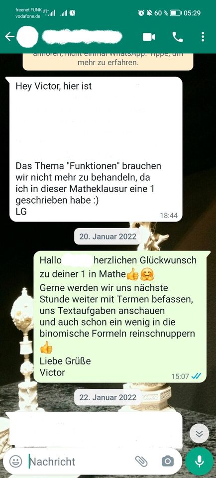 Mathe-Nachhilfe bei einem Mathematik-Studenten, 7 Jahre Erfahrung in Düsseldorf