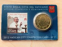 Papstmünze und -briefmarke (Coincard 2012) Papst Johannes Paul I München - Altstadt-Lehel Vorschau