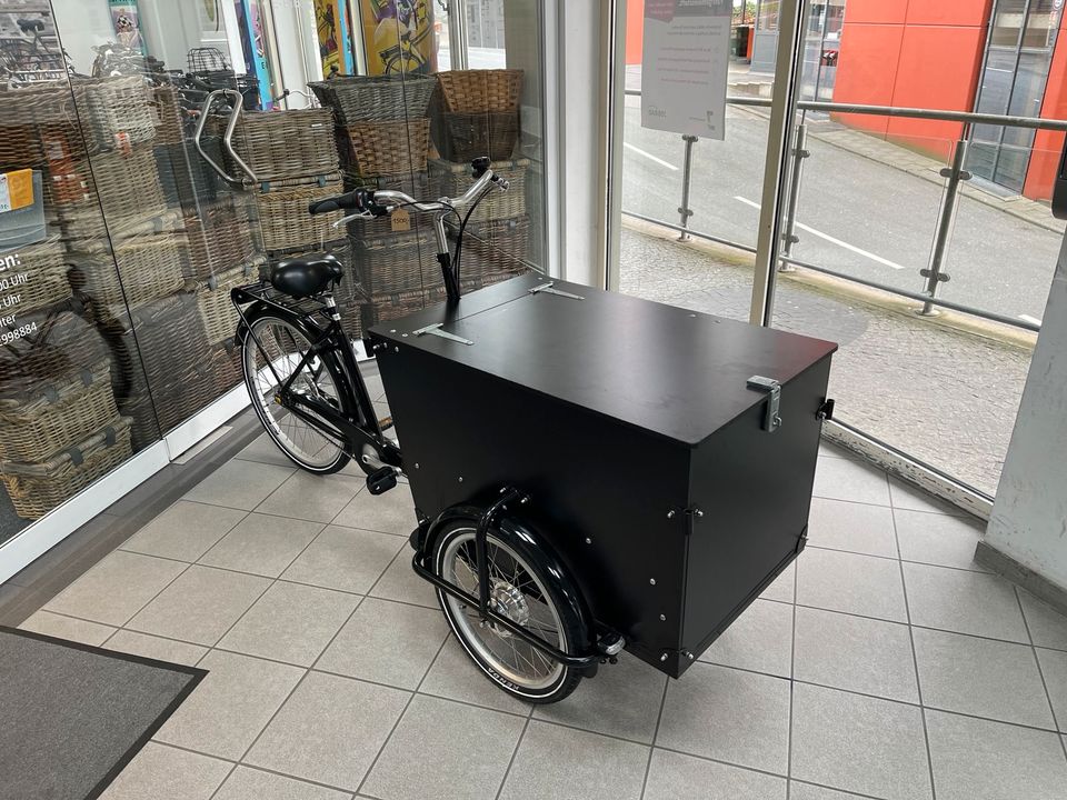 Bakfiets Lastenfahrrad Handwerker Lieferdienst Fahrrad 26 Zoll in Mönchengladbach