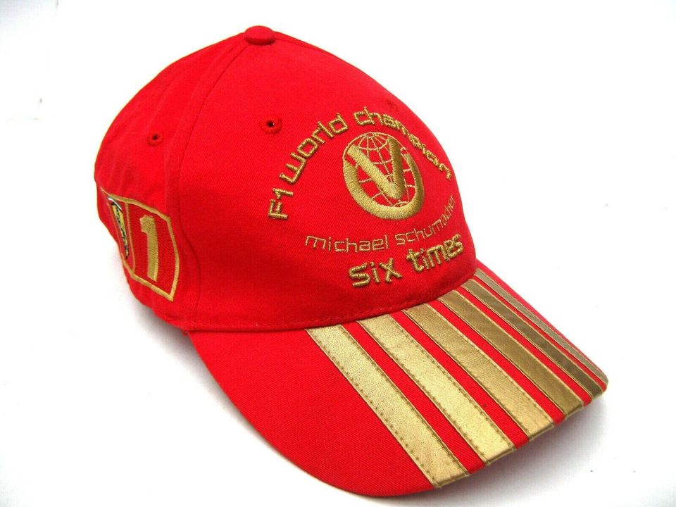 Michael Schumacher offizielle Kollektions-Box Ferrari Cap RED ROT in Laxten