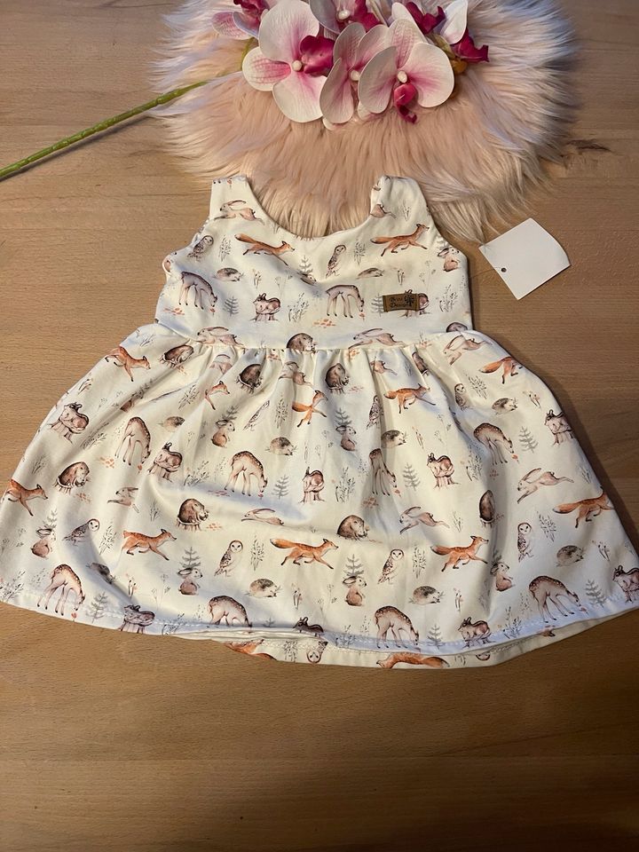 Tolles Kleid /Handmade Waldtiere Größe 80 NEU in Wipperfürth