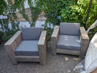 Massivholz Garten Lounge Sessel 2er Set mit Tisch und Polstern Kiel - Kiel - Vorstadt Vorschau