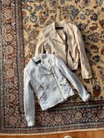 Bikerjacke und hellblau und beige Bayern - Schweinfurt Vorschau