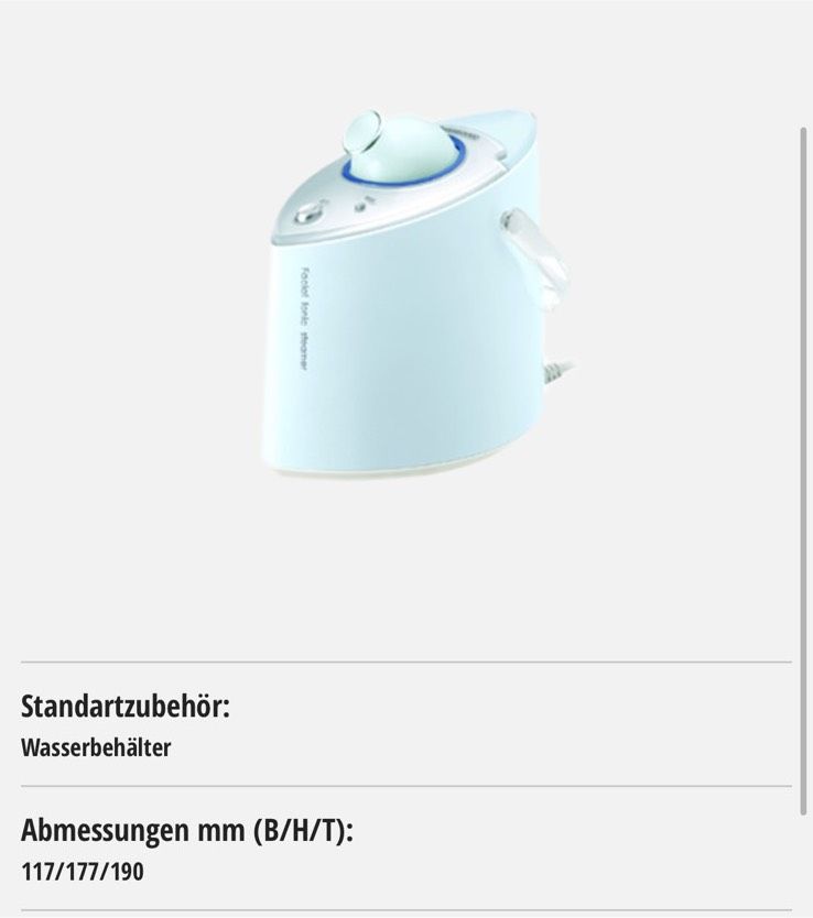 Panasonic Facial Ionen Steamer EH-2424 Gesichtssauna in Remseck am Neckar