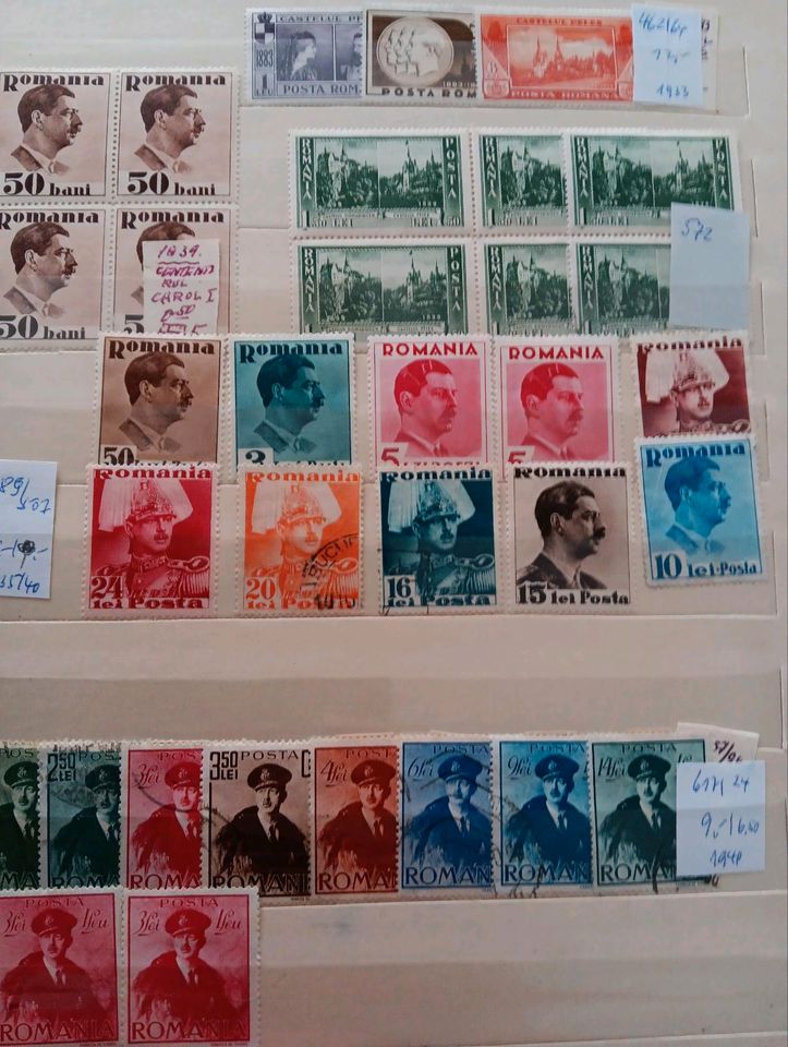 Briefmarken Rumänien in Edelsfeld
