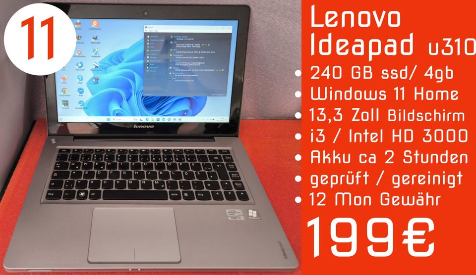 Laptop Notebooks Win11 SSD 14 15 17 Zoll Office 2021 gratis in Hanerau-Hademarschen