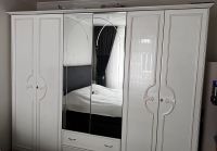Schlafzimmerschrank mit 2 Nachttischkonsolen , massiv , weiß Dortmund - Marten Vorschau