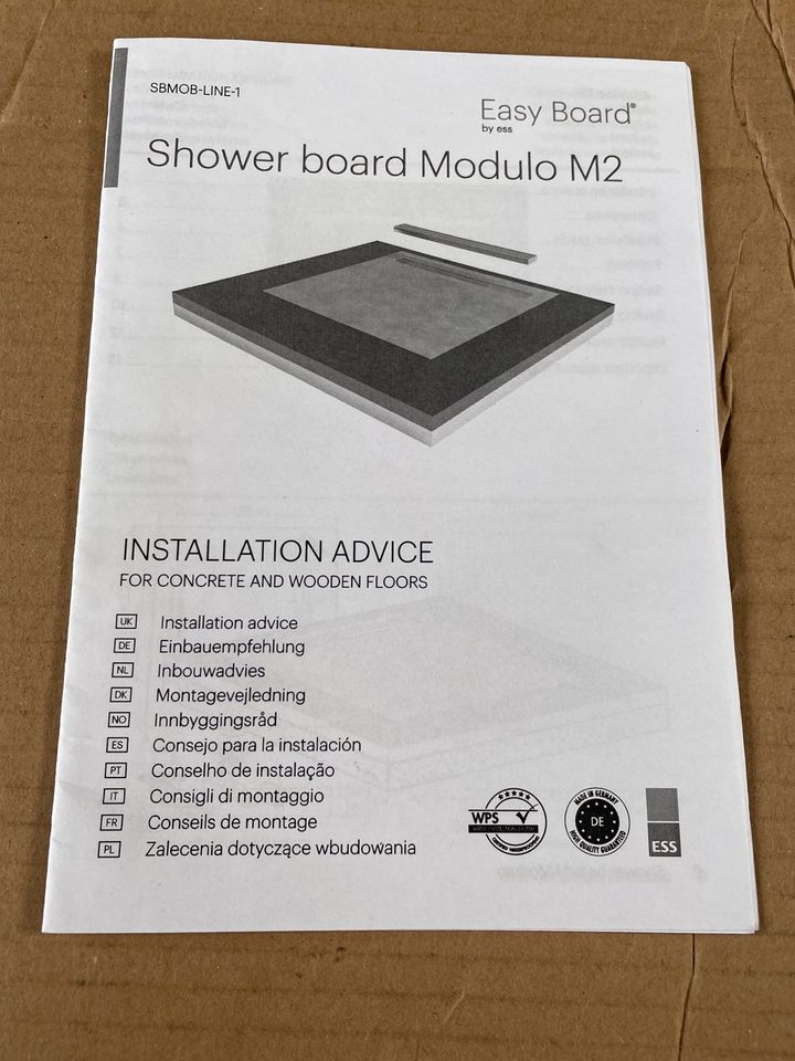 Shower board Modulo M2 neu/Duschtasse/Dusche in Nickenich