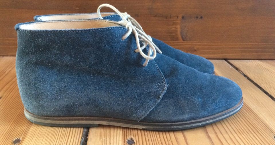 SHOO Doreen Halbschuhe Blau / Grau Leder Gr. 40 in Berlin