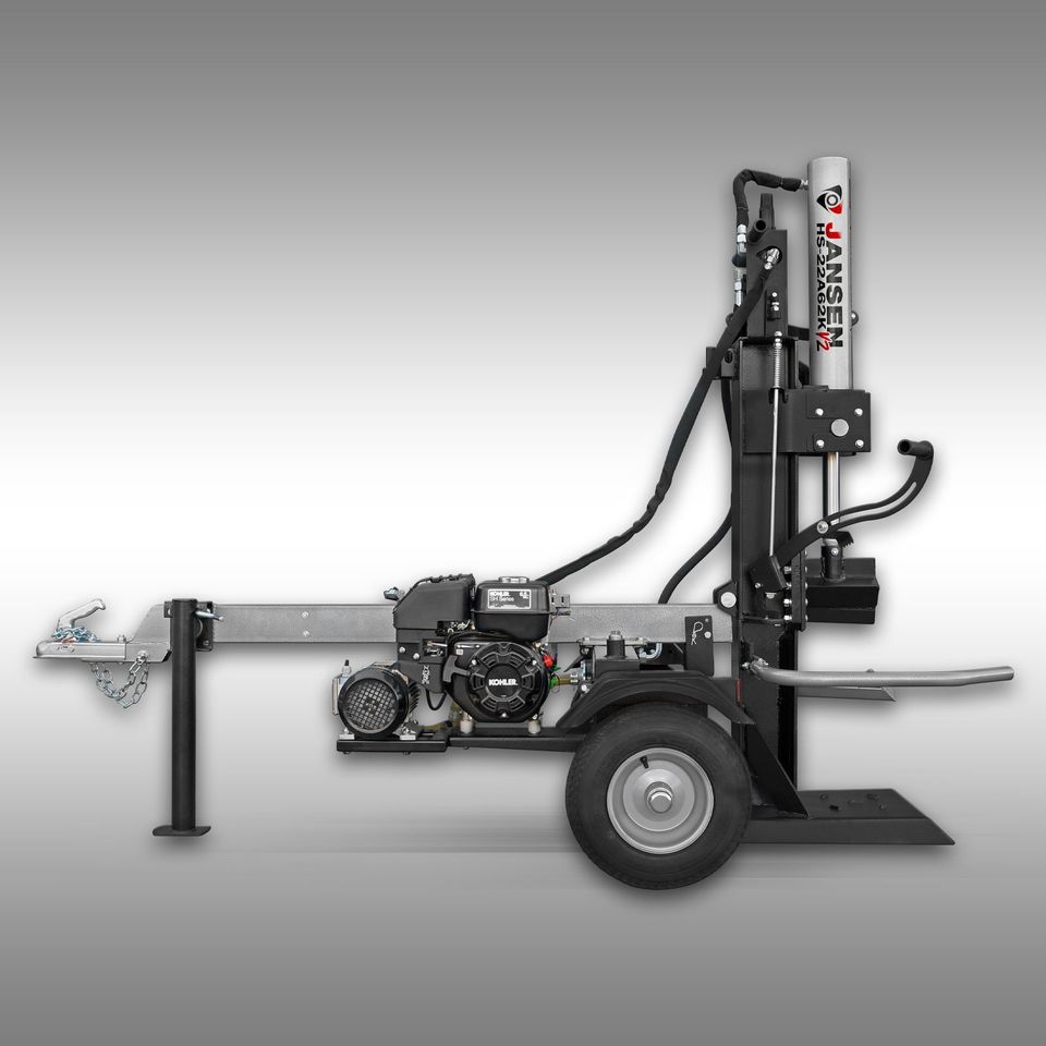 Holzspalter Jansen HS-22A62K-V2 KOMBI Benzin+Elektro 22t stehend in Nistertal