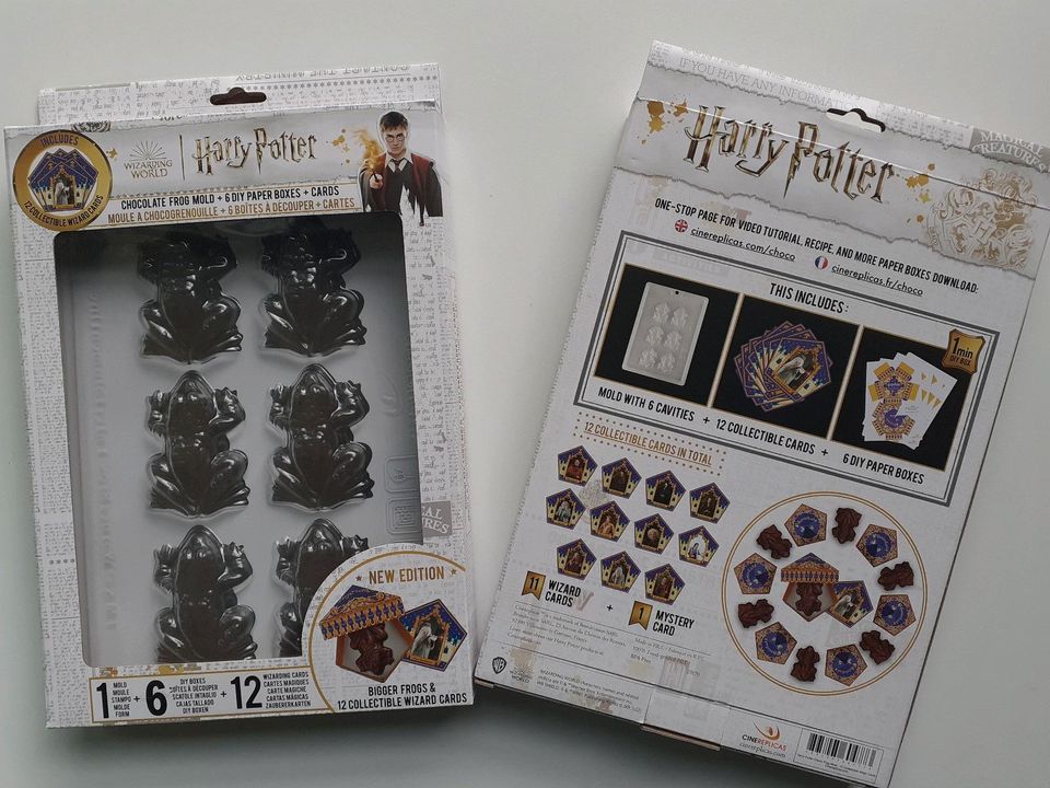 2x Schokofrosch-Formen mit 18 Karten und 5 Boxen  Harry Potter in Mainz