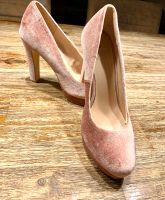 Even & odd Plateau Pumps rosa Samt Velour Hochzeit Party Glanz Bayern - Heroldsberg Vorschau